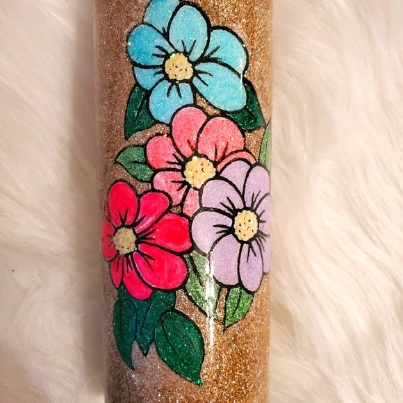 Garden of White Daisies Stainless Steel Skinny 20 Oz Tumbler  20 oz daisy tumbler